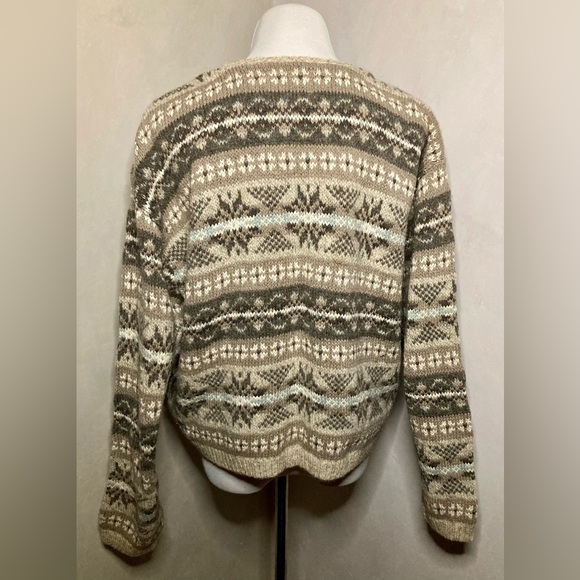 Woolrich Fair Isle Zip Cardigan-Size Large - Picture 2 of 5